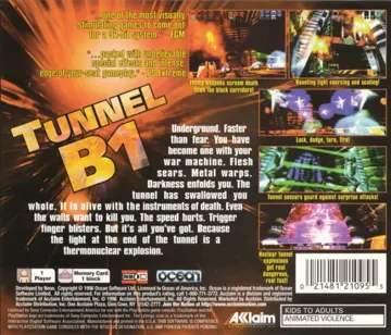 Tunnel B1 (US) box cover back